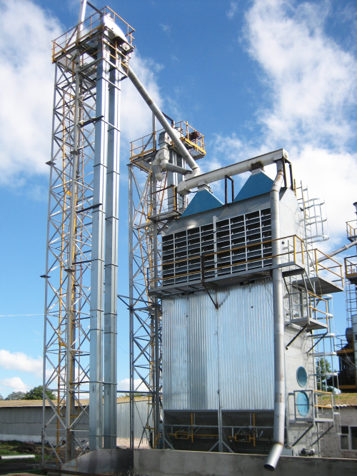The grain Drying and Cleaning Facility with the capacity of 40 t/h, Grain Drier model Astra